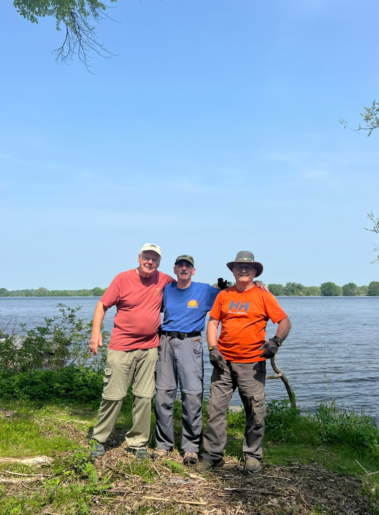 Volunteer photo (Paul, Steve, Michel) 2025
